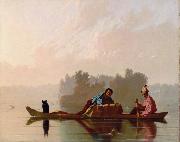 George Caleb Bingham Fur Traders Descending the Missouri (mk09) oil painting reproduction